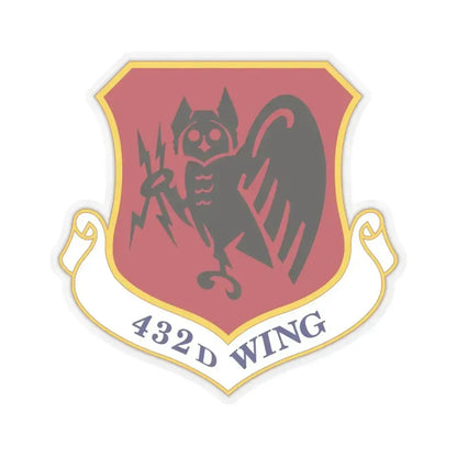432d Wing (U.S. Air Force) STICKER Vinyl Kiss-Cut Decal 6 Inch Transparent - The Sticker Space