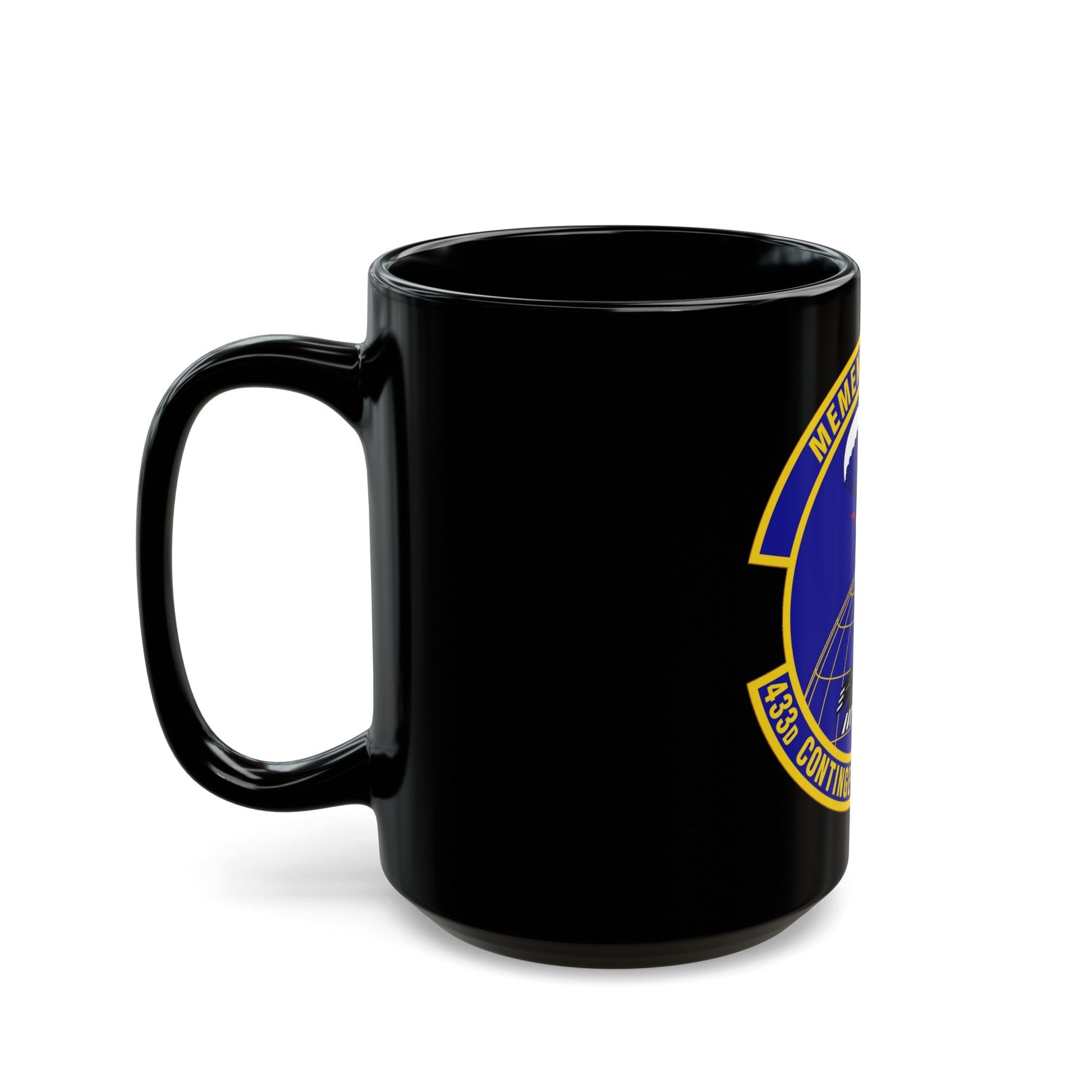 433 Contingency Response Flight AFRC (U.S. Air Force) Black Coffee Mug-The Sticker Space