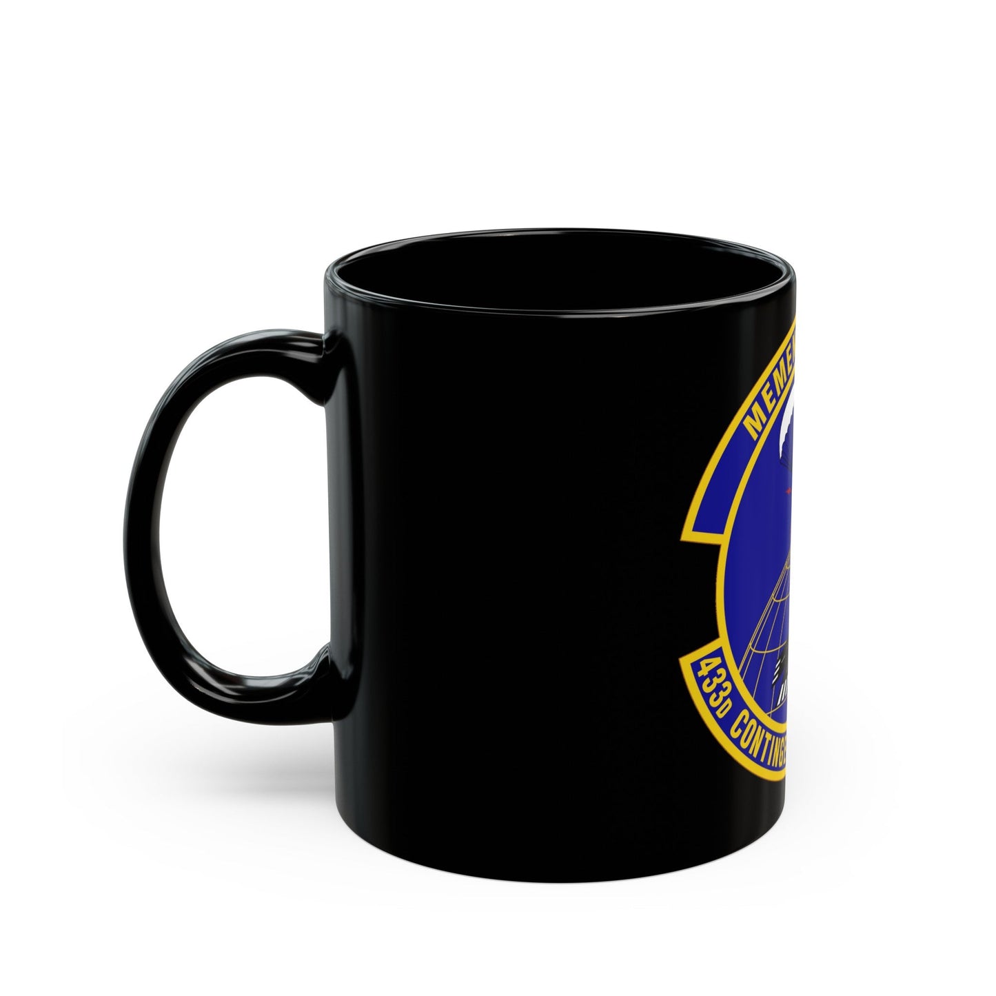 433 Contingency Response Flight AFRC (U.S. Air Force) Black Coffee Mug-The Sticker Space