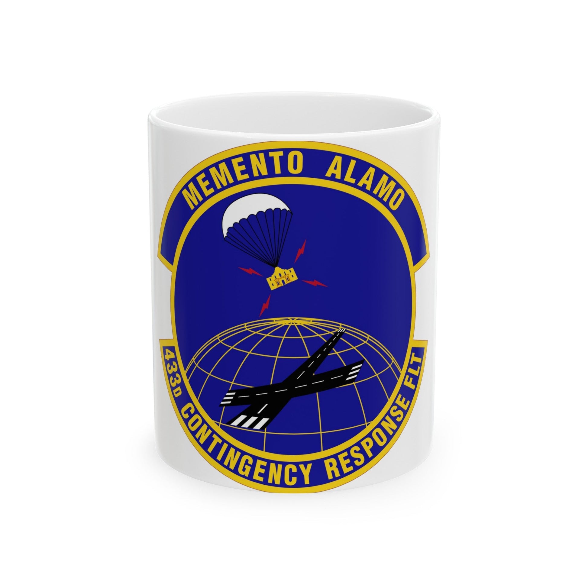 433 Contingency Response Flight AFRC (U.S. Air Force) White Coffee Mug-11oz-The Sticker Space