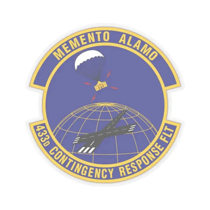 433 Contingency Response Flight AFRC (U.S. Air Force) STICKER Vinyl Kiss-Cut Decal 2 Inch Transparent - The Sticker Space