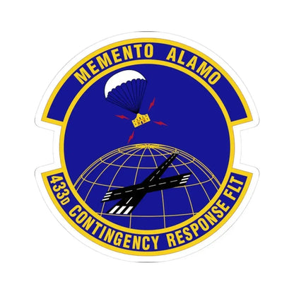 433 Contingency Response Flight AFRC (U.S. Air Force) STICKER Vinyl Kiss-Cut Decal 3 Inch White - The Sticker Space