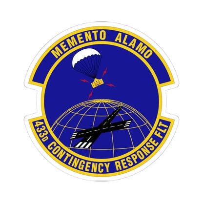 433 Contingency Response Flight AFRC (U.S. Air Force) STICKER Vinyl Kiss-Cut Decal 4 Inch White - The Sticker Space