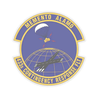 433 Contingency Response Flight AFRC (U.S. Air Force) STICKER Vinyl Kiss-Cut Decal 6 Inch Transparent - The Sticker Space