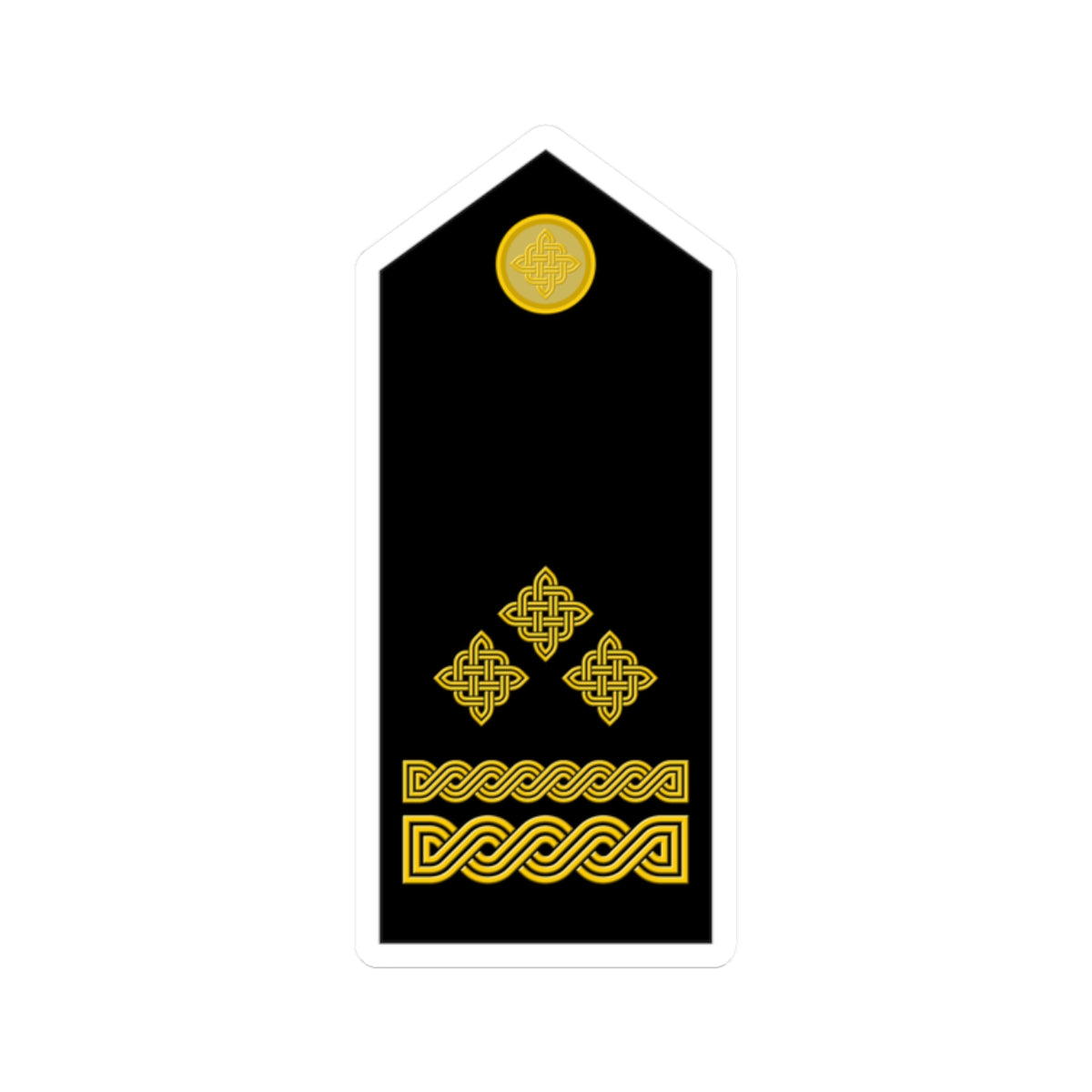 Naramenica svečane odore brigadira HKoV (Croatia) (Military Rank) STICKER Vinyl Kiss-Cut Decal