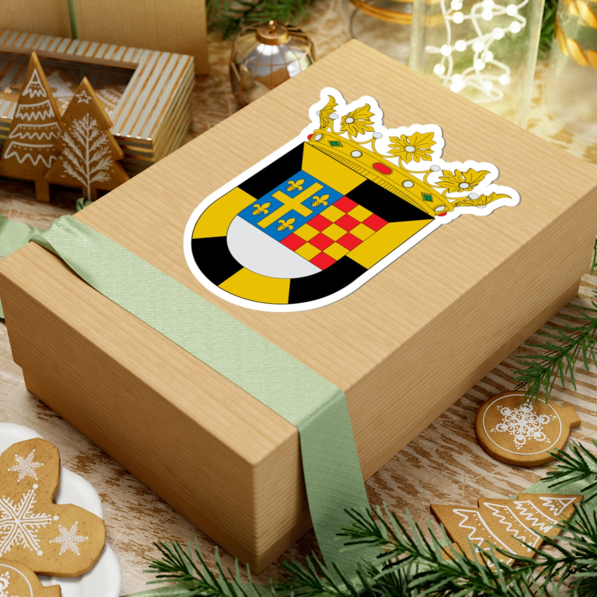 Escudo de Lalueza (Spain) (Coat of Arms) STICKER Vinyl Kiss-Cut Decal