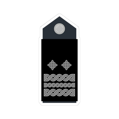 Naramenica službene odore generala bojnika HRZ i PZO (Croatia) (Military Rank) STICKER Vinyl Kiss-Cut Decal