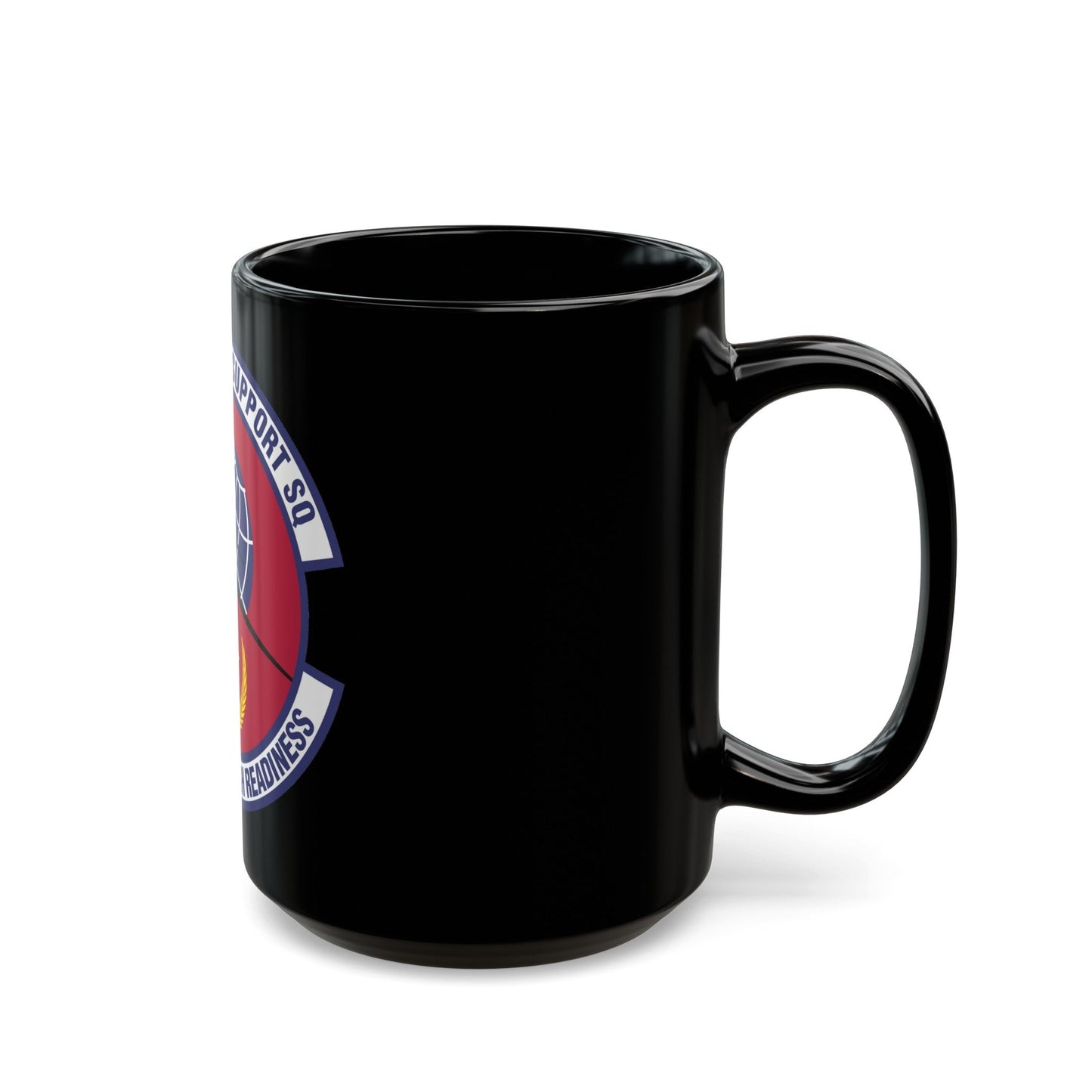 433d Logistics Support Squadron (U.S. Air Force) Black Coffee Mug-The Sticker Space