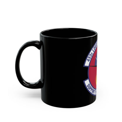 433d Logistics Support Squadron (U.S. Air Force) Black Coffee Mug-The Sticker Space