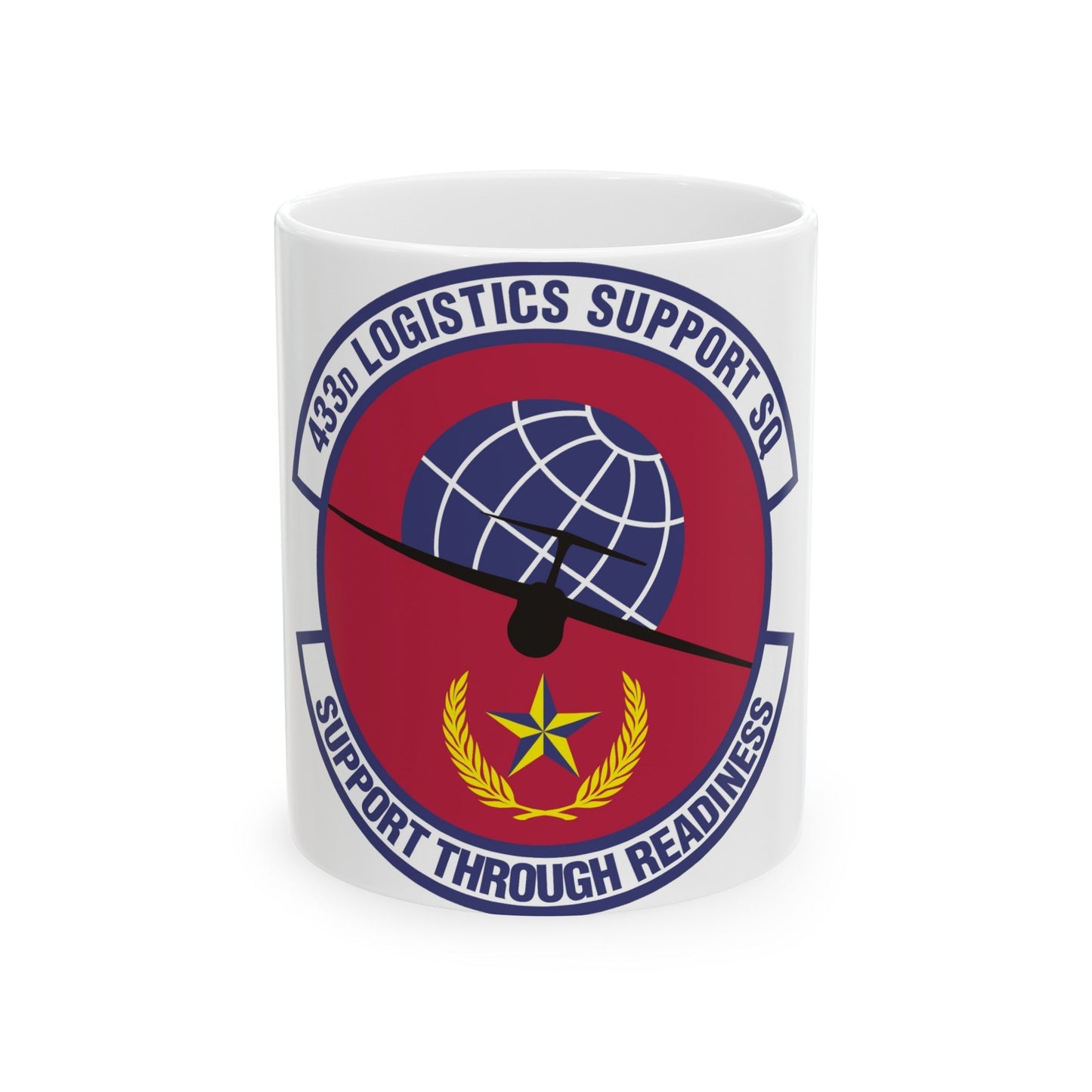 433d Logistics Support Squadron (U.S. Air Force) White Coffee Mug-11oz-The Sticker Space