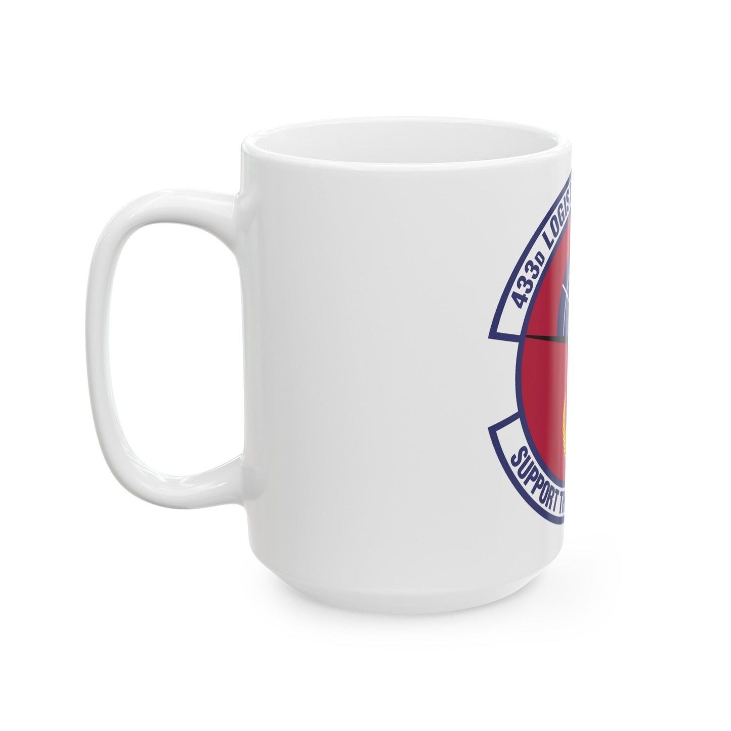 433d Logistics Support Squadron (U.S. Air Force) White Coffee Mug-The Sticker Space