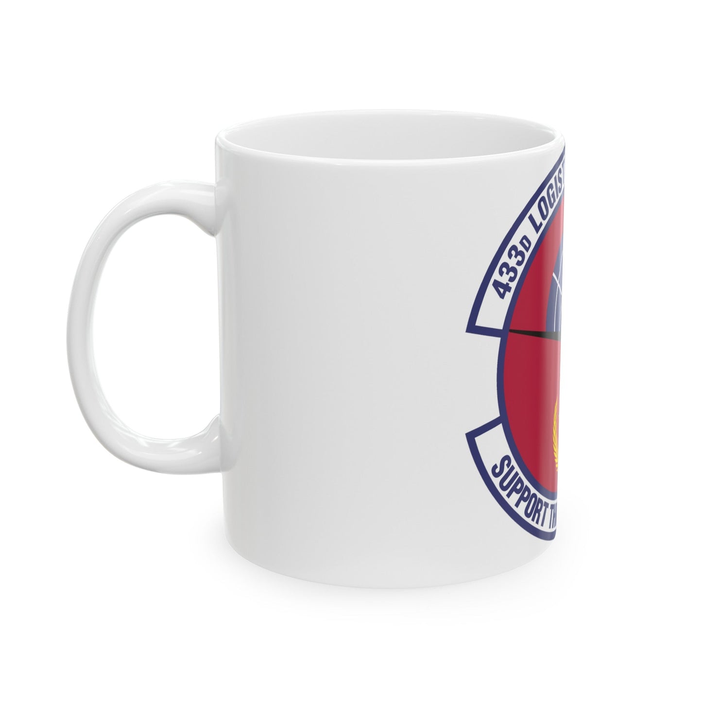 433d Logistics Support Squadron (U.S. Air Force) White Coffee Mug-The Sticker Space