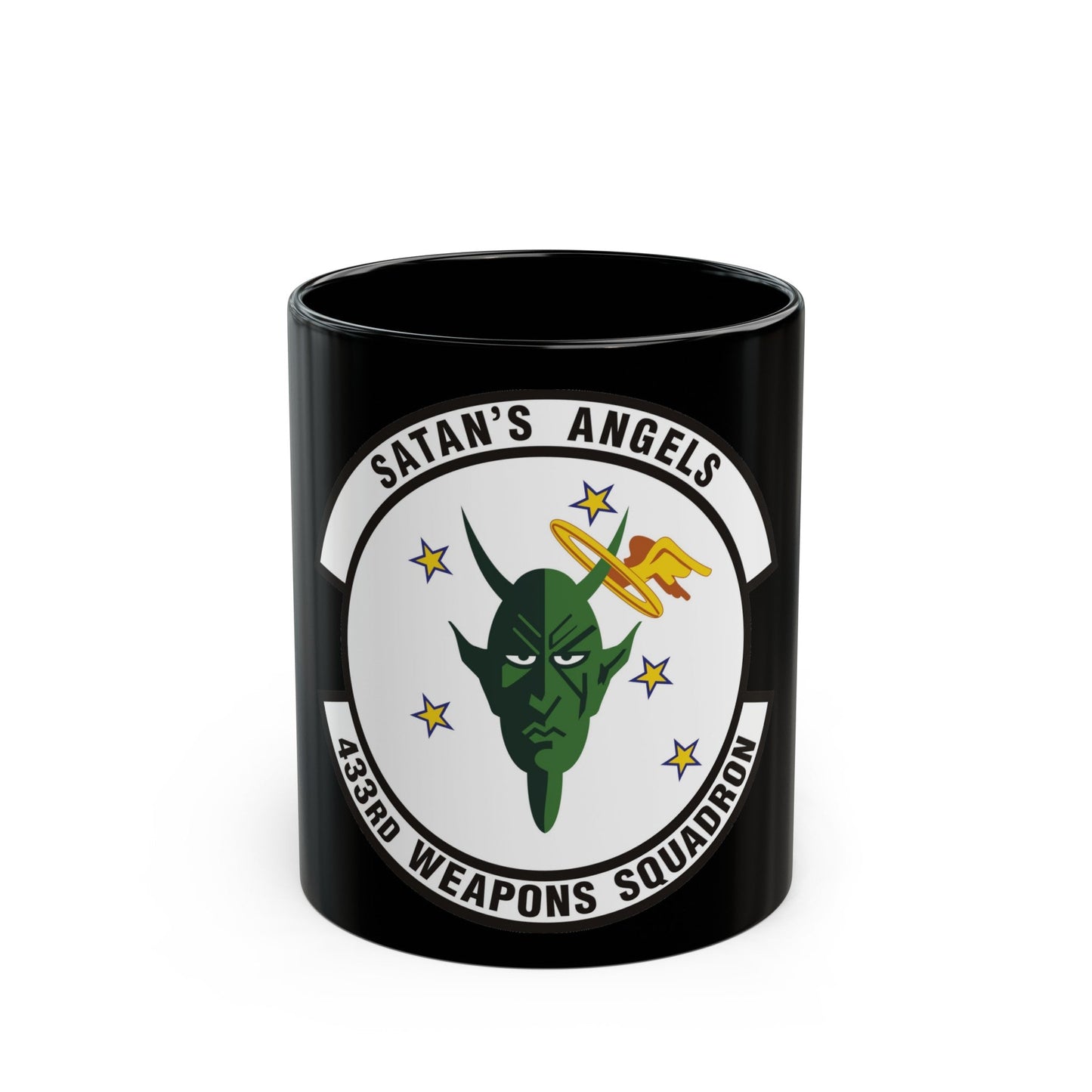 433d Weapons Squadron (U.S. Air Force) Black Coffee Mug-11oz-The Sticker Space