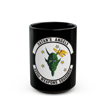 433d Weapons Squadron (U.S. Air Force) Black Coffee Mug-15oz-The Sticker Space