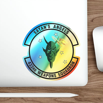 433d Weapons Squadron (U.S. Air Force) Holographic STICKER Die-Cut Vinyl Decal-The Sticker Space