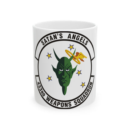 433d Weapons Squadron (U.S. Air Force) White Coffee Mug-11oz-The Sticker Space