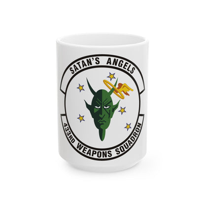 433d Weapons Squadron (U.S. Air Force) White Coffee Mug-15oz-The Sticker Space