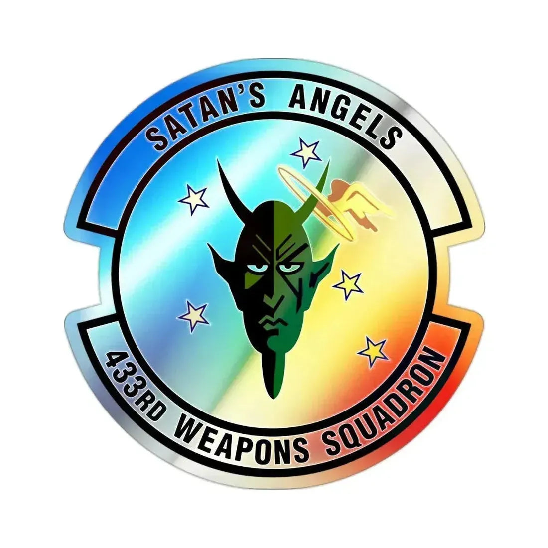 433d Weapons Squadron (U.S. Air Force) Holographic STICKER Die-Cut Vinyl Decal 2 Inch Holographic - The Sticker Space