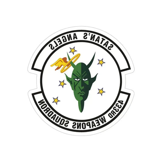 433d Weapons Squadron (U.S. Air Force) REVERSE PRINT Transparent Die-Cut STICKER 6 Inch Die-Cut Transparent - The Sticker Space