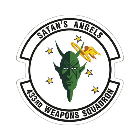 433d Weapons Squadron (U.S. Air Force) STICKER Vinyl Kiss-Cut Decal 2 Inch White - The Sticker Space