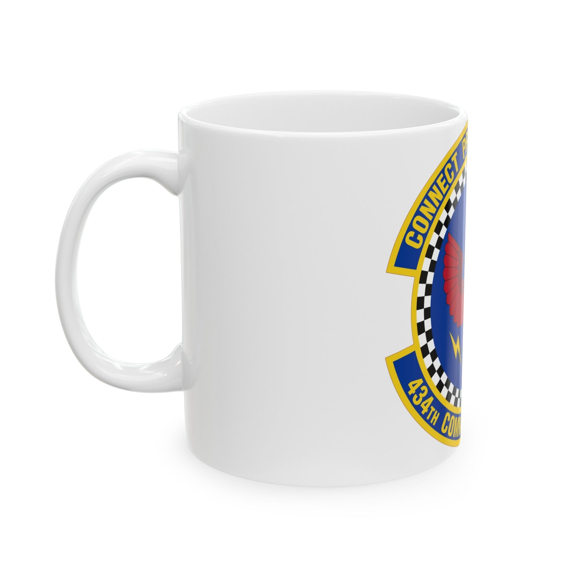 434 Communications Squadron AFRC (U.S. Air Force) White Coffee Mug-The Sticker Space