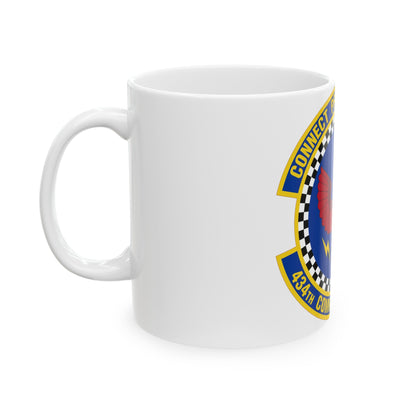 434 Communications Squadron AFRC (U.S. Air Force) White Coffee Mug-The Sticker Space