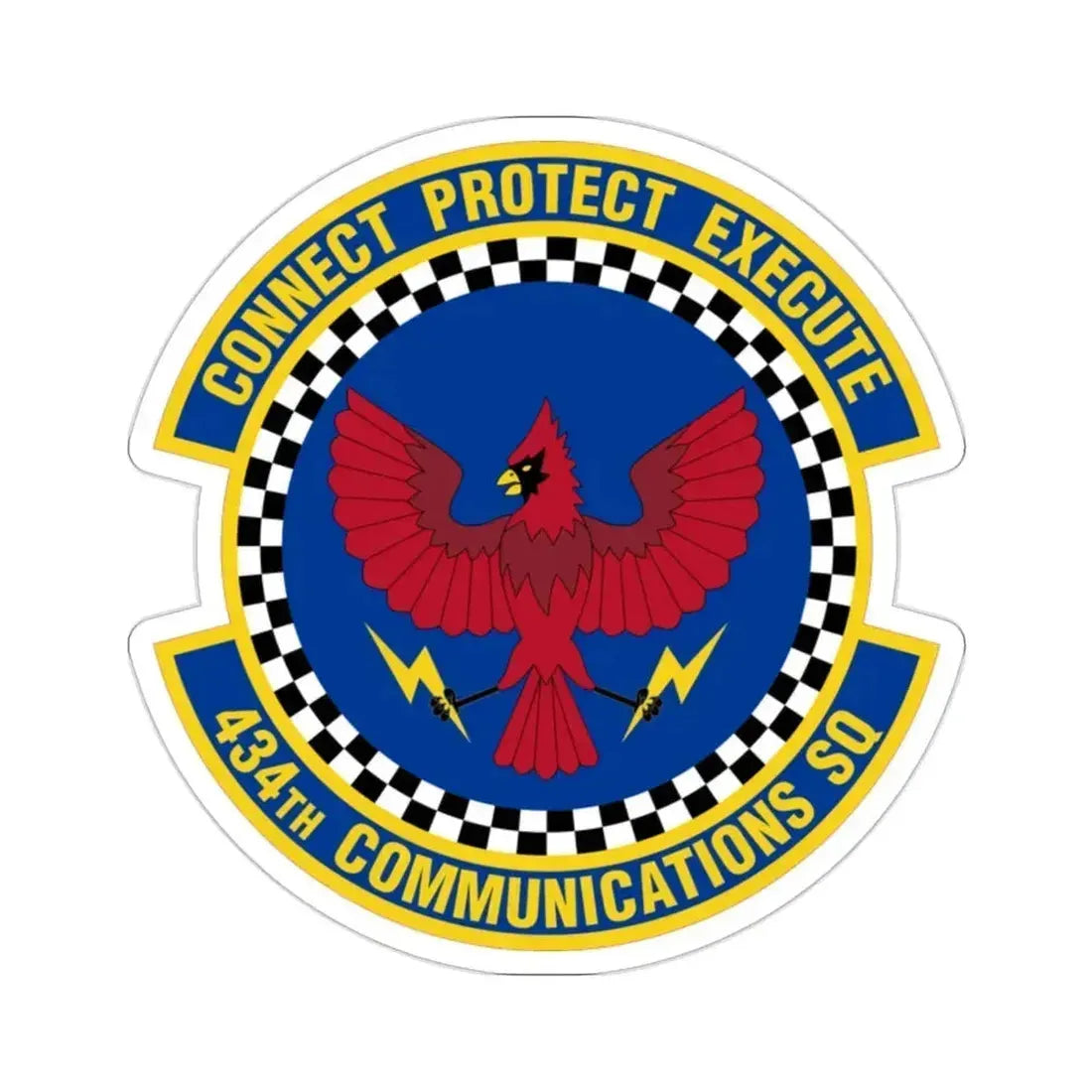 434 Communications Squadron AFRC (U.S. Air Force) STICKER Vinyl Die-Cut Decal 2 Inch - The Sticker Space