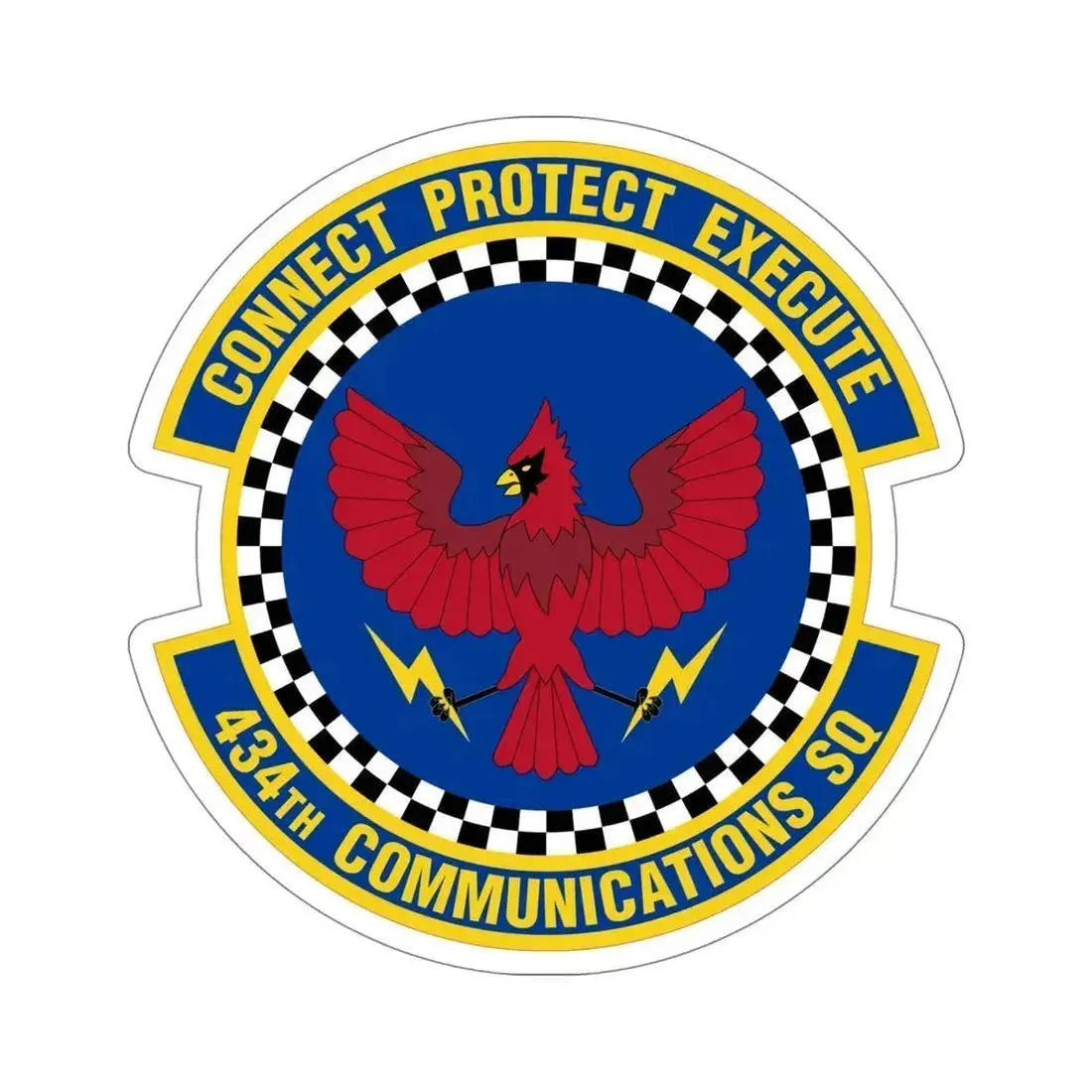 434 Communications Squadron AFRC (U.S. Air Force) STICKER Vinyl Die-Cut Decal 5 Inch - The Sticker Space
