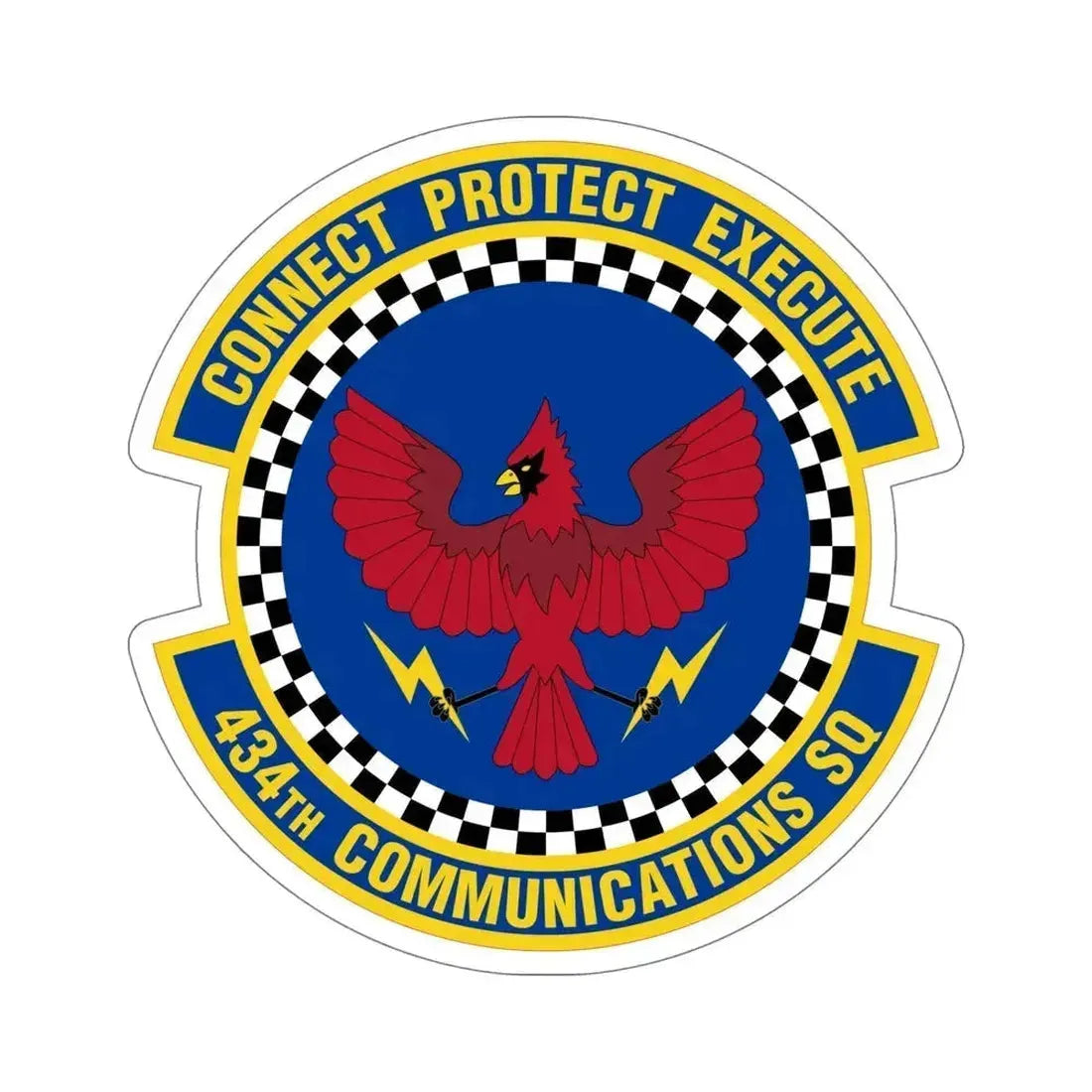 434 Communications Squadron AFRC (U.S. Air Force) STICKER Vinyl Die-Cut Decal 6 Inch - The Sticker Space
