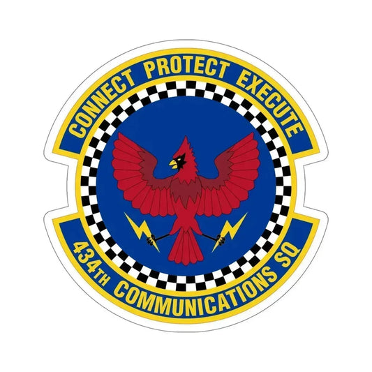 434 Communications Squadron AFRC (U.S. Air Force) STICKER Vinyl Die-Cut Decal 6 Inch - The Sticker Space
