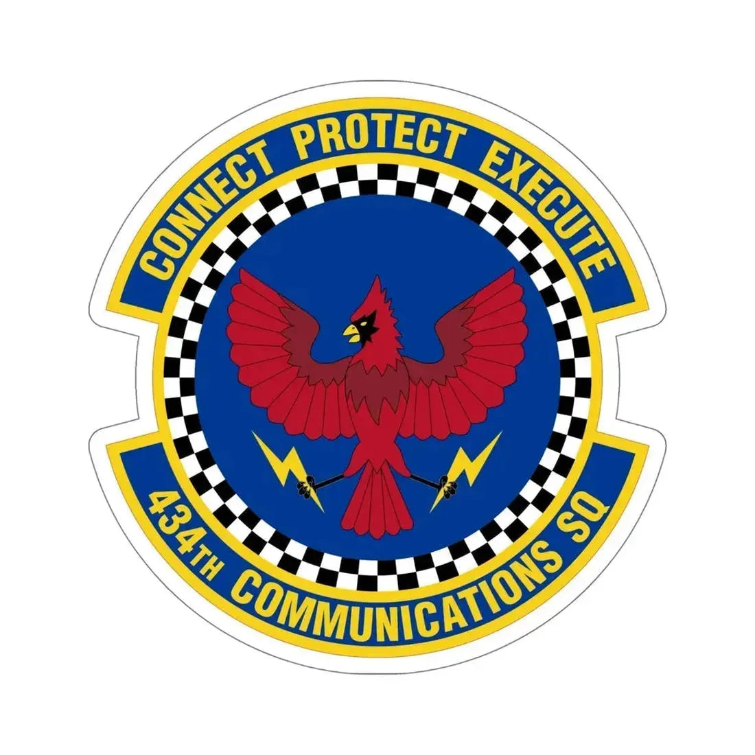 434 Communications Squadron AFRC (U.S. Air Force) STICKER Vinyl Die-Cut Decal - The Sticker Space
