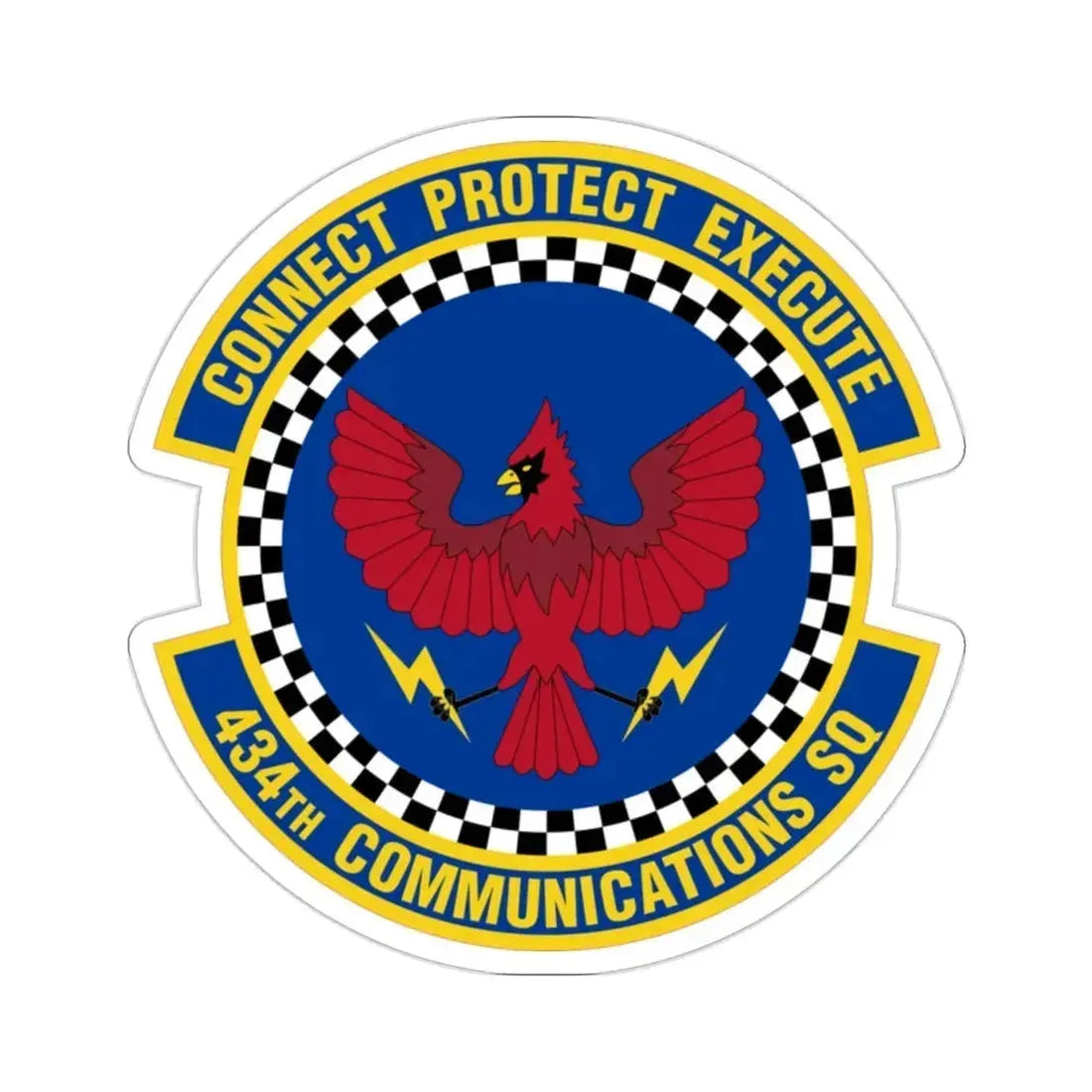 434 Communications Squadron AFRC (U.S. Air Force) STICKER Vinyl Die-Cut Decal - The Sticker Space