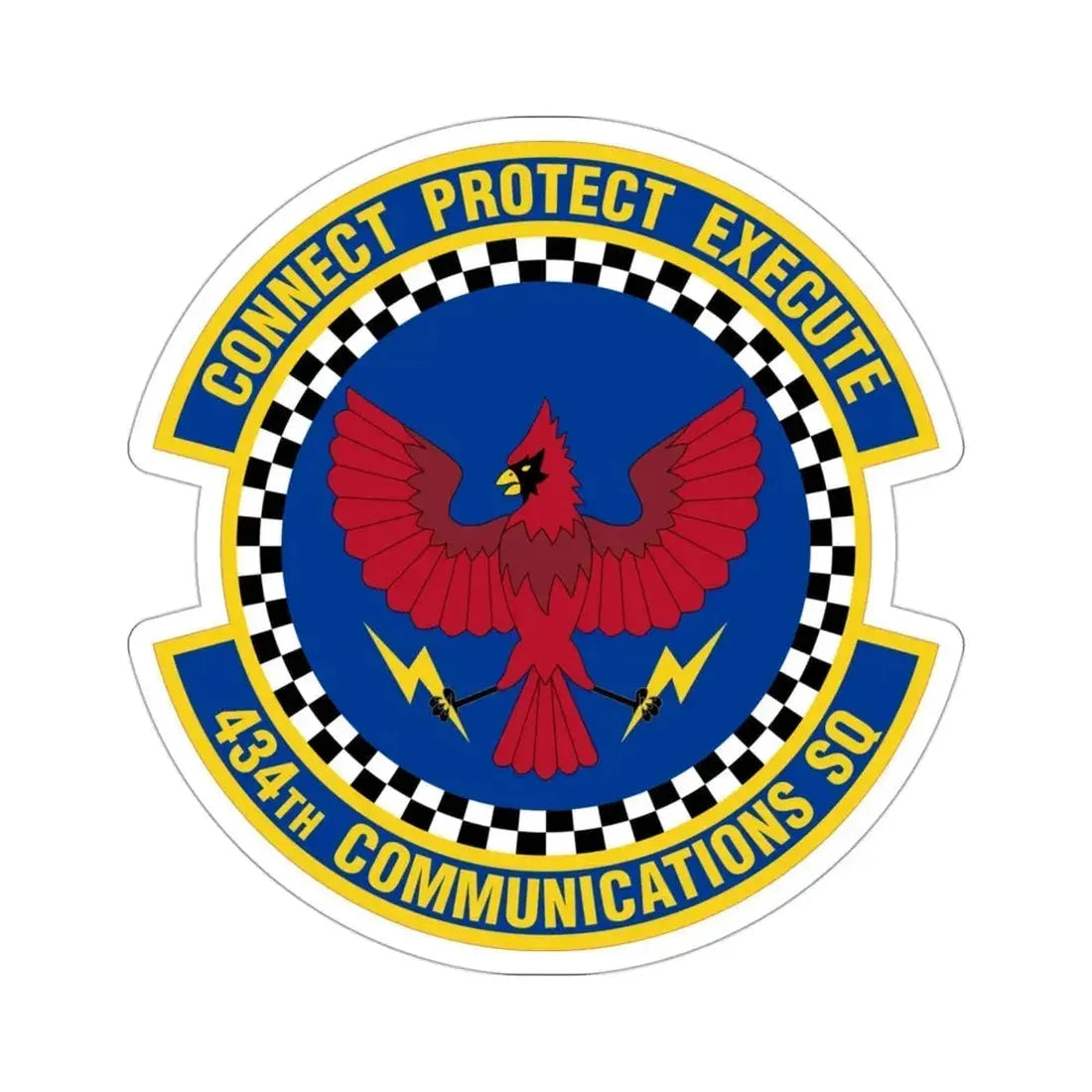 434 Communications Squadron AFRC (U.S. Air Force) STICKER Vinyl Die-Cut Decal - The Sticker Space