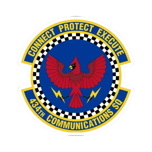 434 Communications Squadron AFRC (U.S. Air Force) STICKER Vinyl Kiss-Cut Decal 2 Inch White - The Sticker Space