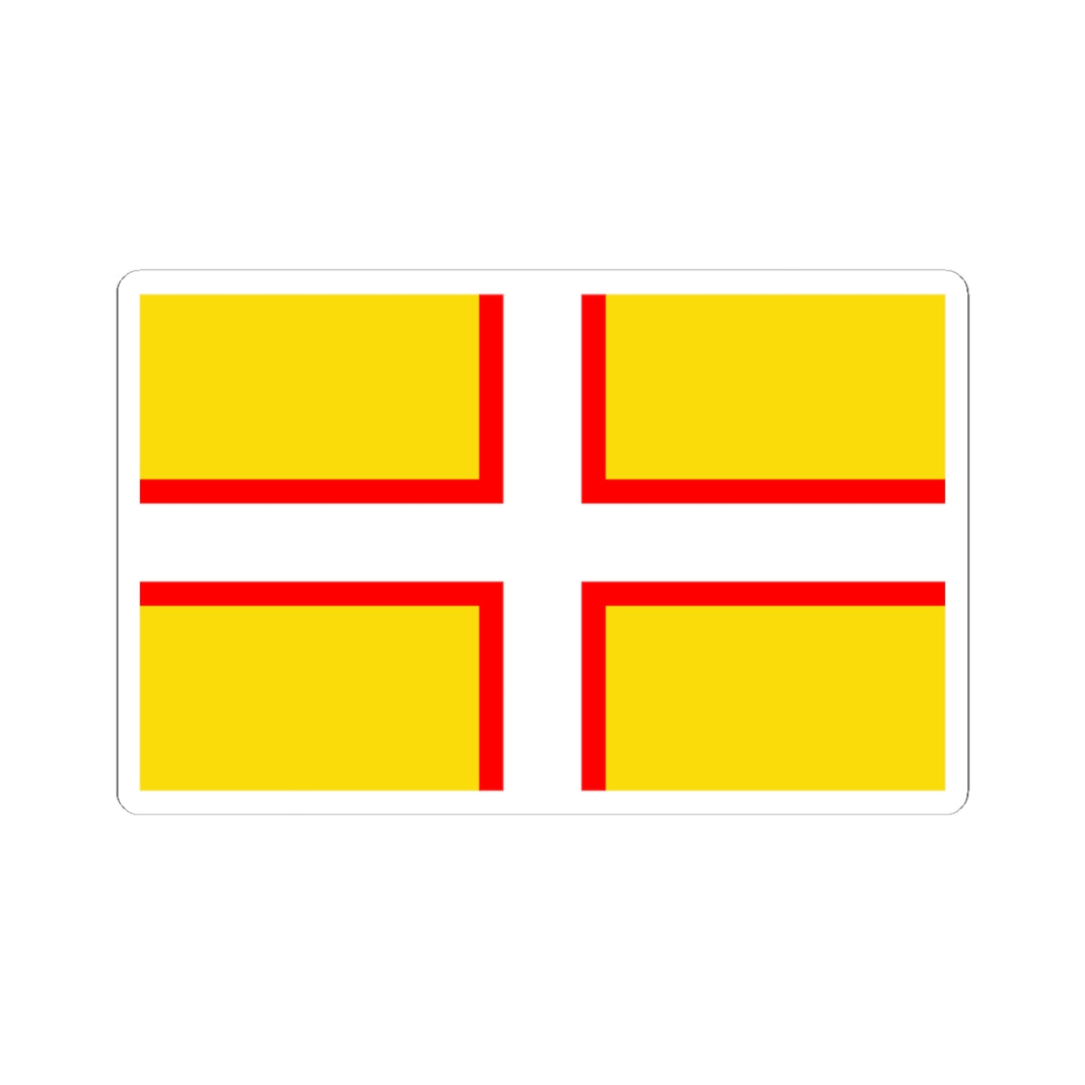 Saint Wites Cross (England) STICKER Vinyl Kiss-Cut Decal