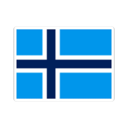 Fictional flag of Svalbard (Norway) STICKER Vinyl Kiss-Cut Decal