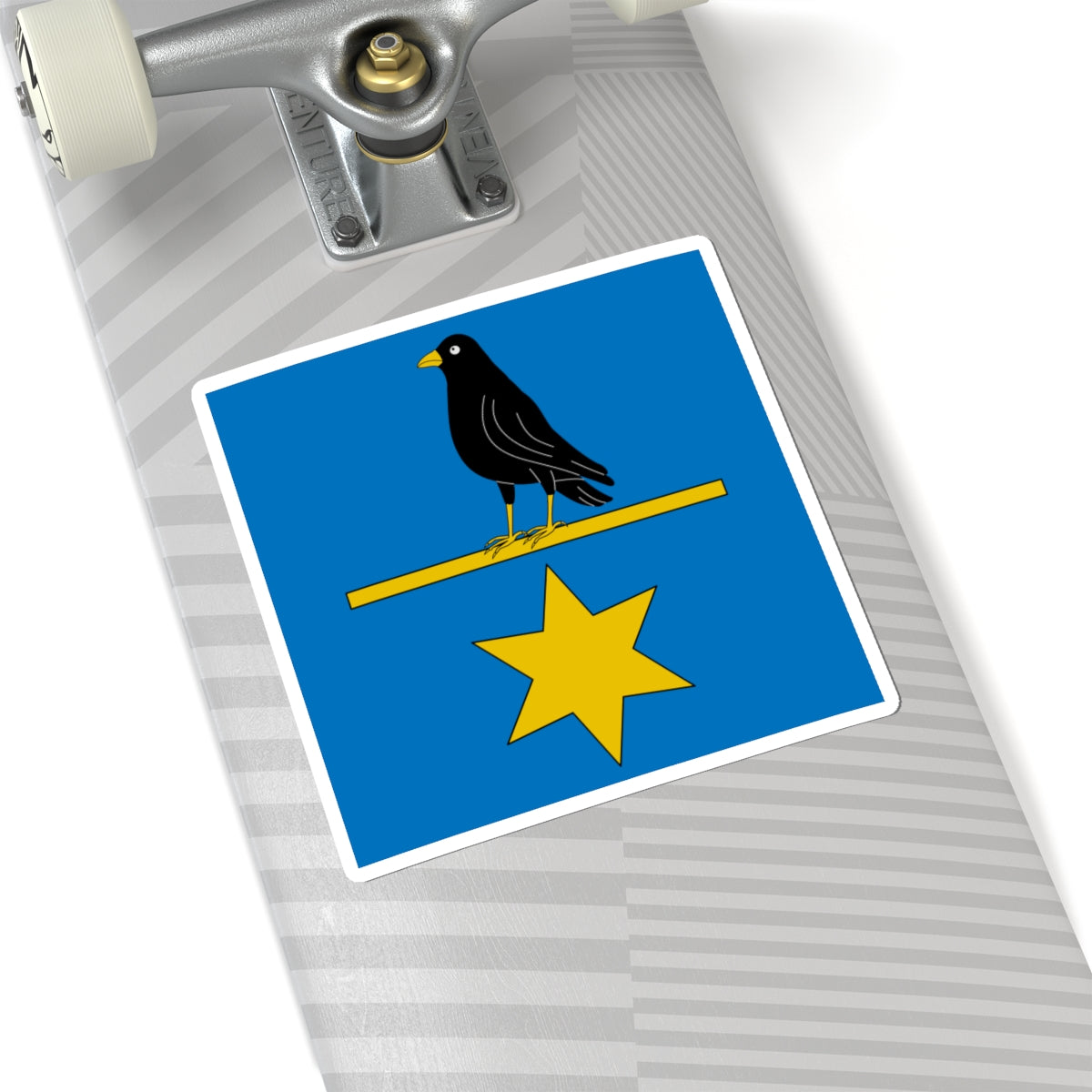 Flag of Denis Theurillat (Switzerland) STICKER Vinyl Kiss-Cut Decal