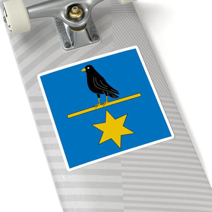 Flag of Denis Theurillat (Switzerland) STICKER Vinyl Kiss-Cut Decal