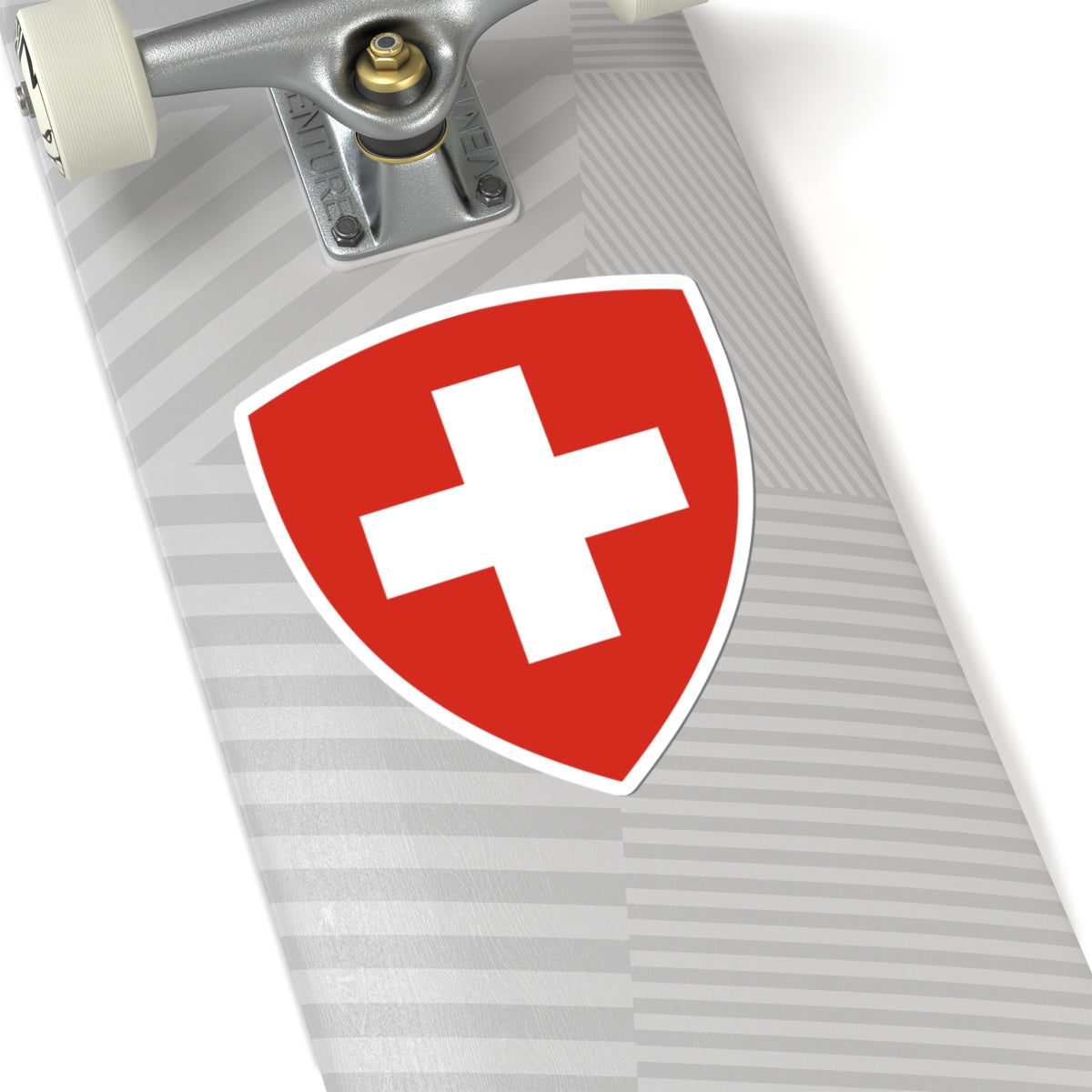 Swiss Federal CoA triangular (Switzerland) (Coat of Arms) STICKER Vinyl Kiss-Cut Decal