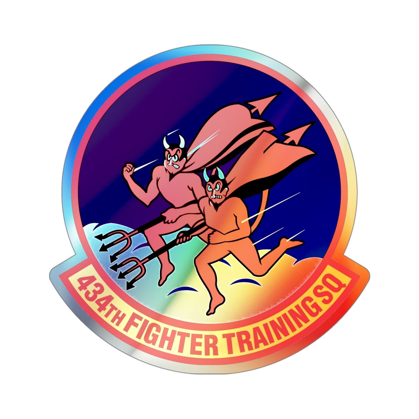 434th Fighter Training Squadron (U.S. Air Force) Holographic STICKER Die-Cut Vinyl Decal-4 Inch-The Sticker Space