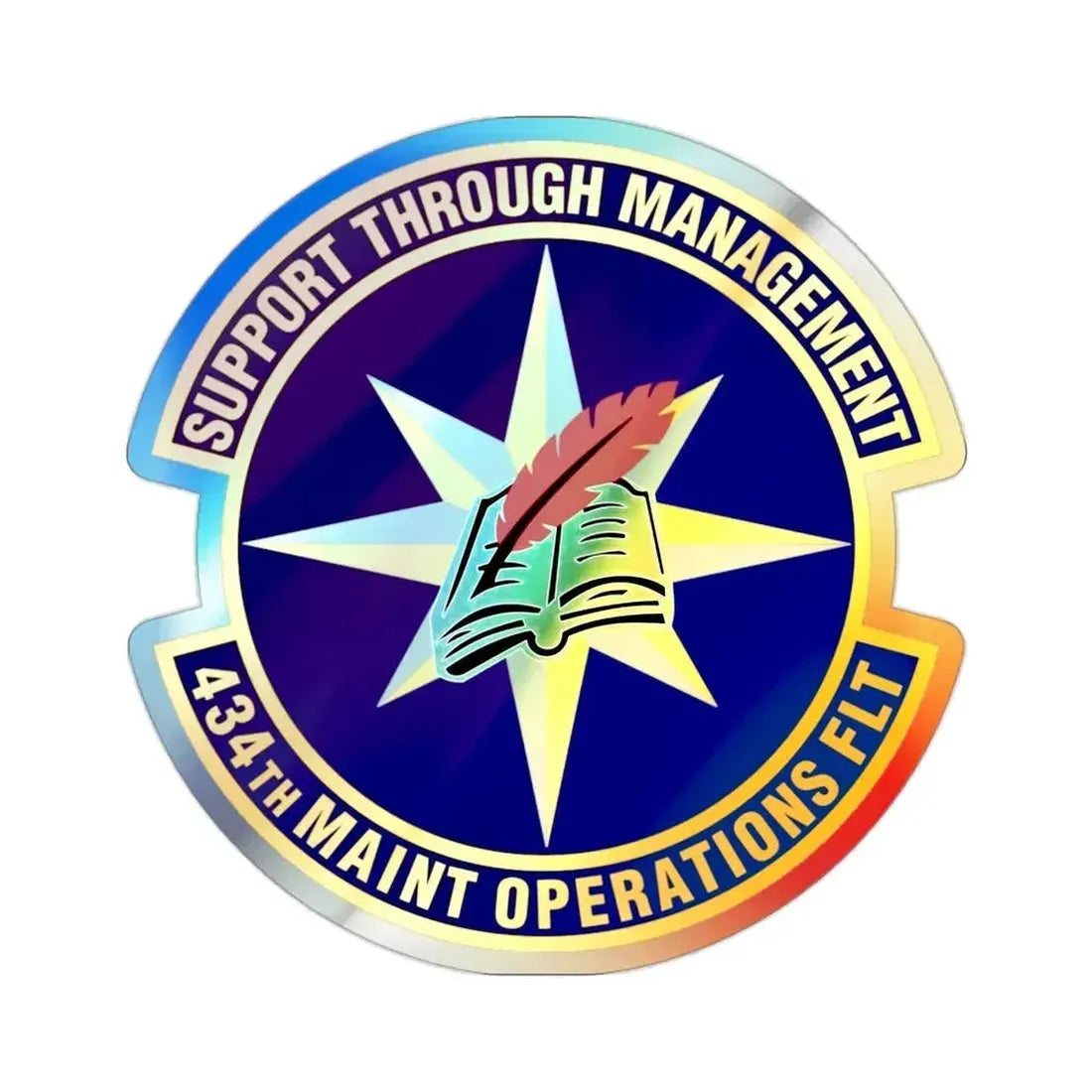 434th Maintenance Operations Flight (U.S. Air Force) Holographic STICKER Die-Cut Vinyl Decal - The Sticker Space