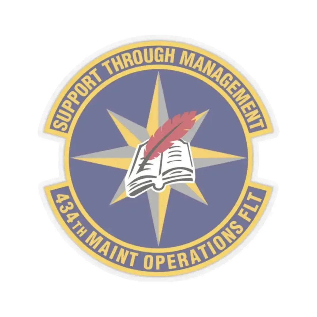 434th Maintenance Operations Flight (U.S. Air Force) STICKER Vinyl Kiss-Cut Decal 2 Inch Transparent - The Sticker Space