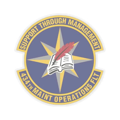 434th Maintenance Operations Flight (U.S. Air Force) STICKER Vinyl Kiss-Cut Decal 2 Inch Transparent - The Sticker Space
