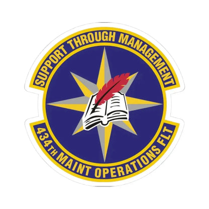 434th Maintenance Operations Flight (U.S. Air Force) STICKER Vinyl Kiss-Cut Decal 3 Inch White - The Sticker Space
