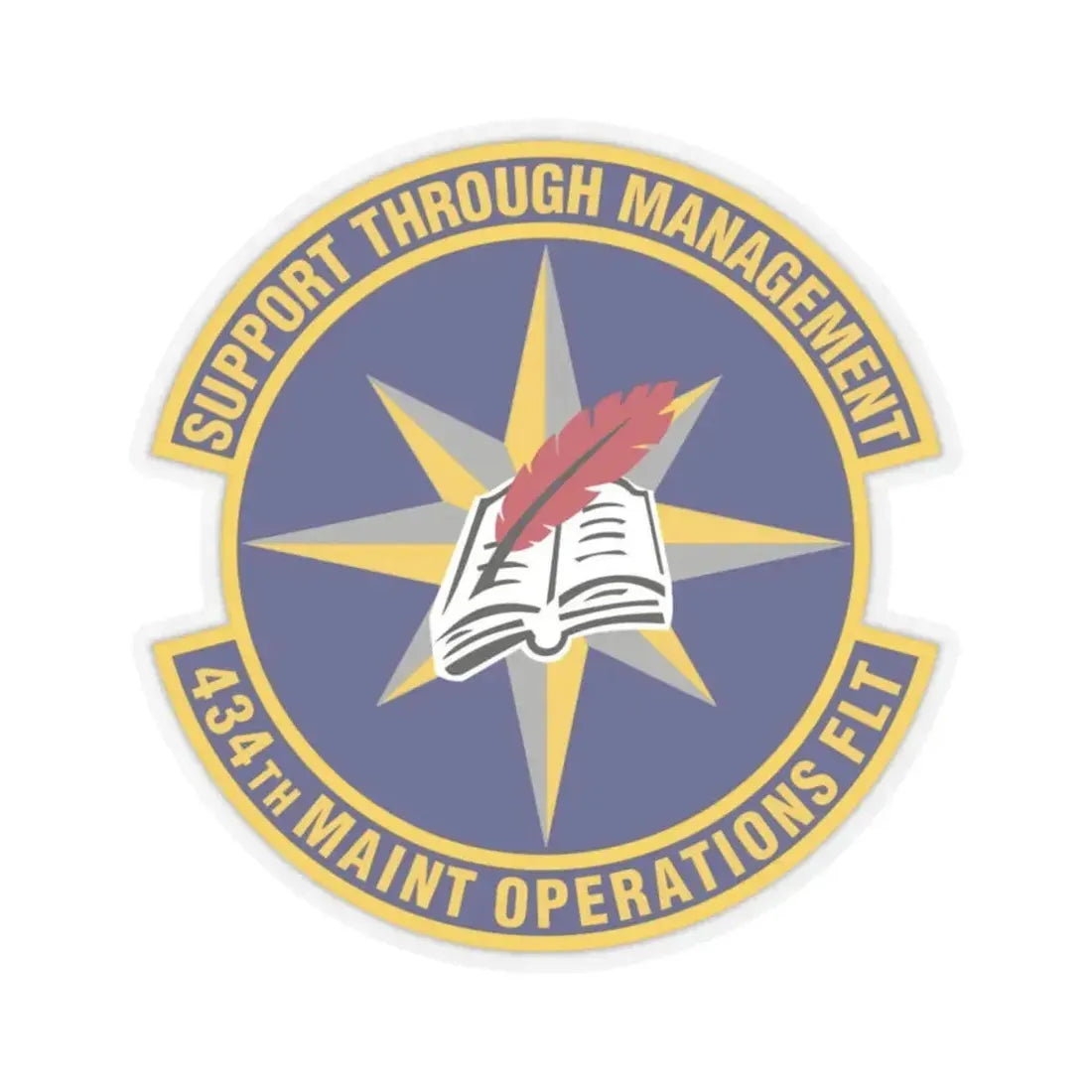 434th Maintenance Operations Flight (U.S. Air Force) STICKER Vinyl Kiss-Cut Decal 6 Inch Transparent - The Sticker Space
