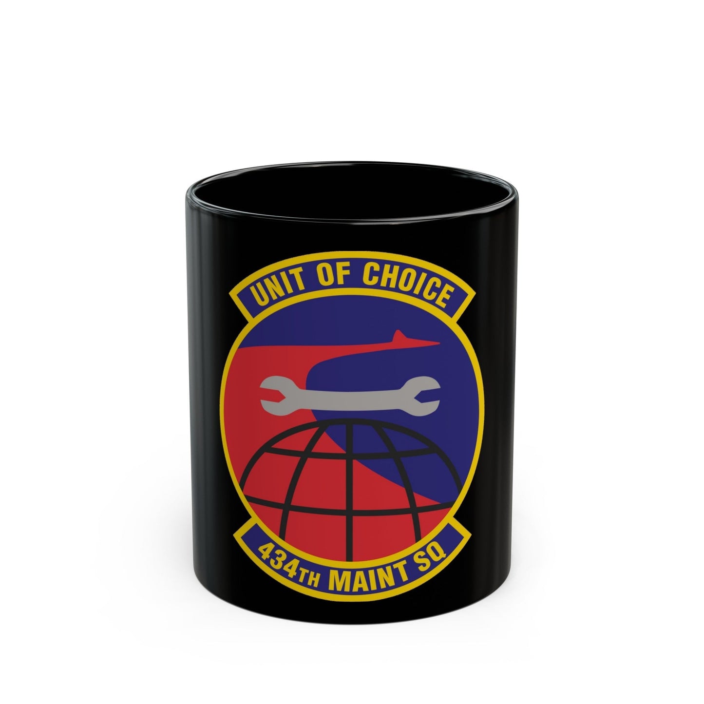 434th Maintenance Squadron (U.S. Air Force) Black Coffee Mug-11oz-The Sticker Space