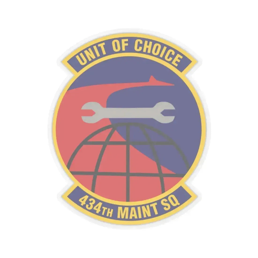 434th Maintenance Squadron (U.S. Air Force) STICKER Vinyl Kiss-Cut Decal 2 Inch Transparent - The Sticker Space