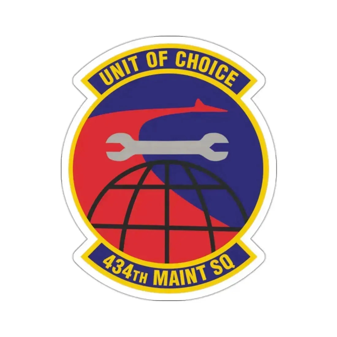 434th Maintenance Squadron (U.S. Air Force) STICKER Vinyl Kiss-Cut Decal 2 Inch White - The Sticker Space