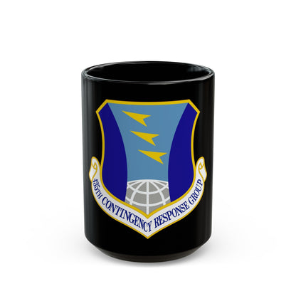 435 Contingency Response Group USAFE (U.S. Air Force) Black Coffee Mug-15oz-The Sticker Space