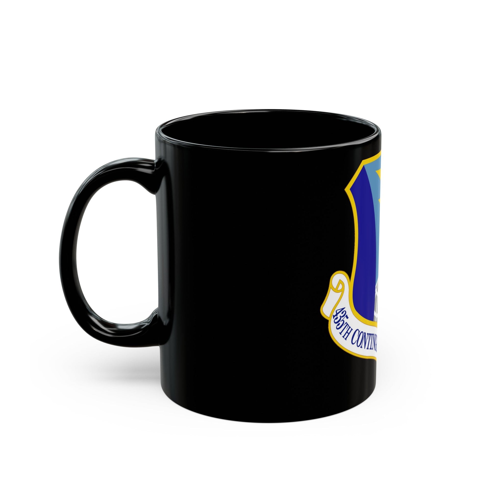 435 Contingency Response Group USAFE (U.S. Air Force) Black Coffee Mug-The Sticker Space